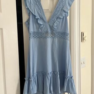 deep v mini dress, open back
